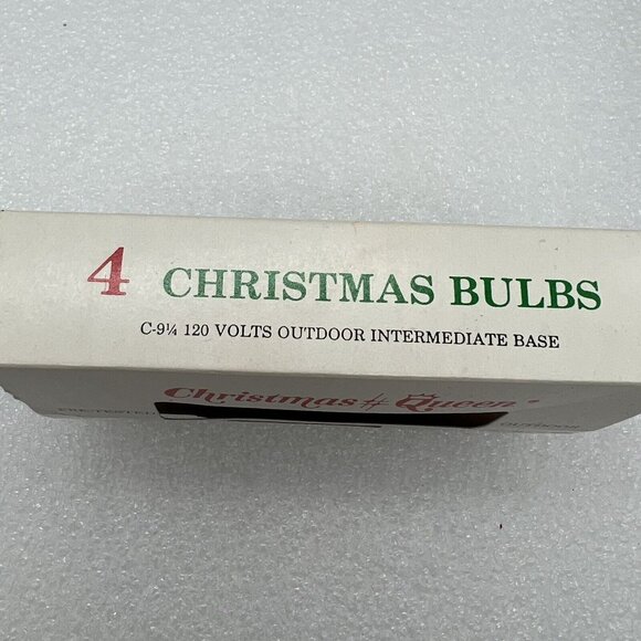 Christmas Queen Outdoor Bulbs multicolor C-9 1/4 120V - Picture 4 of 7